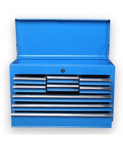 Horny nadstavec na vozík 9 zásuviek 1 priehradka modrý